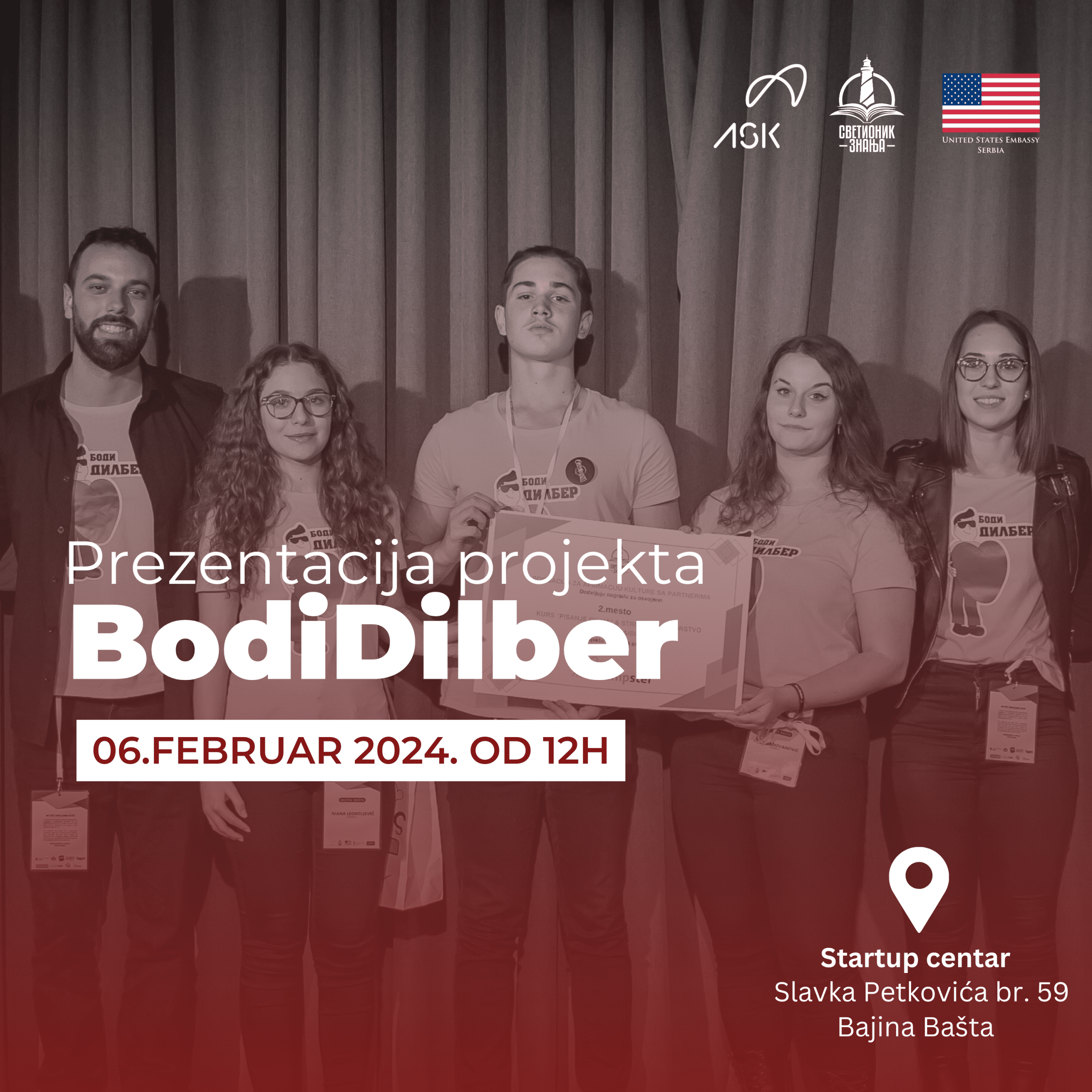 Боди Дилбер наставља да живи! Јавна презентација пројекта другопласираног тима седме генерације